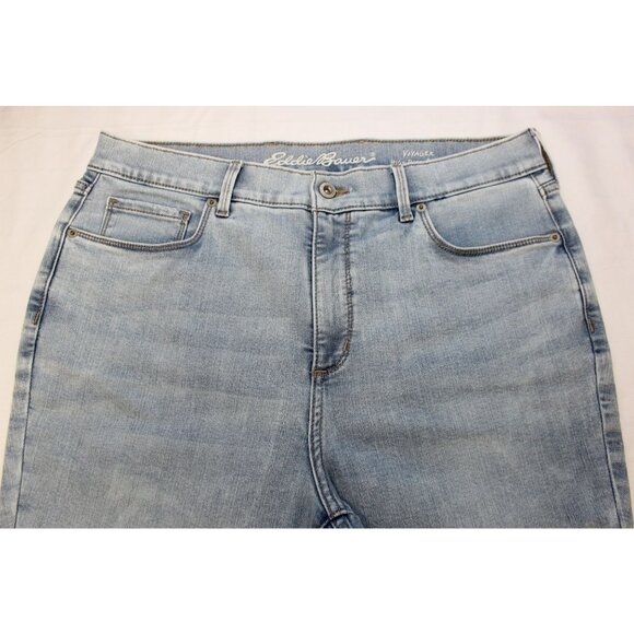 Eddie Bauer Women’s Size 14 Voyager High Rise Skinny‎ Ankle Crop Jeans - Picture 6 of 13